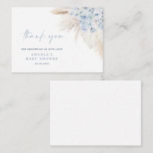 Tarjeta de agradecimiento de Blue Pampas Grass Boy