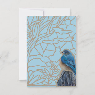 Tarjeta de agradecimiento de Bluebird