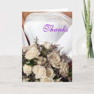 Tarjeta de agradecimiento de boda