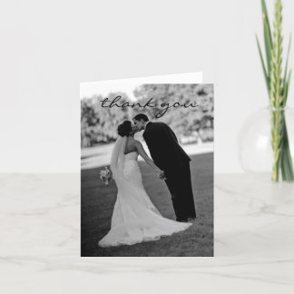 Tarjeta de agradecimiento de boda