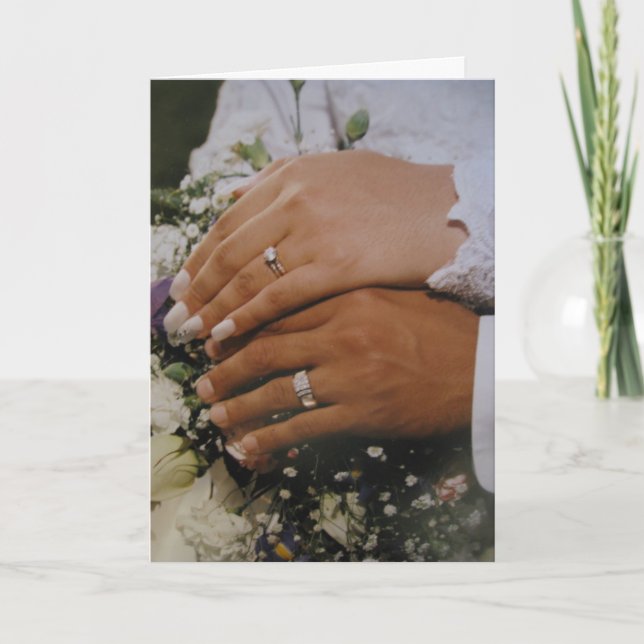 Tarjeta de agradecimiento de boda (Anverso)