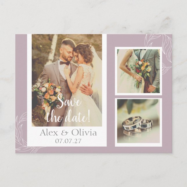 Tarjeta de agradecimiento de boda (Anverso)