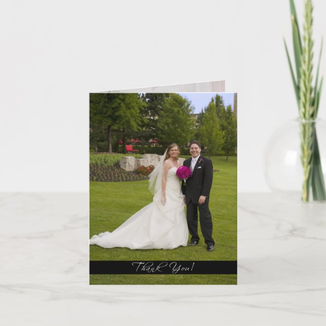 Tarjeta de agradecimiento de boda (Anverso)