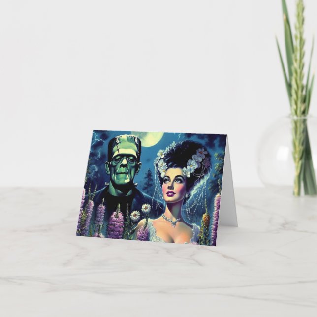 Tarjeta de agradecimiento de boda (Anverso)