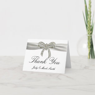 Tarjeta de agradecimiento de boda Arco de Diamante