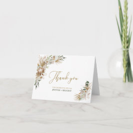 Tarjeta de agradecimiento de boda Boho/Bohemian