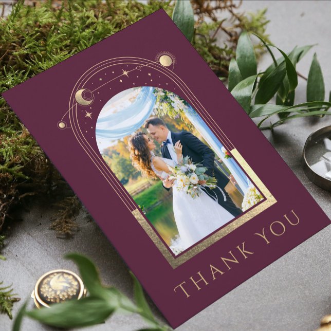 Tarjeta de agradecimiento de boda celestial de cir (Subido por el creador)