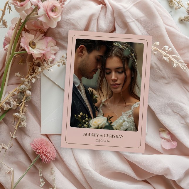 Tarjeta de agradecimiento de boda con amapola de a (Subido por el creador)