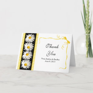 Tarjeta de agradecimiento de boda con cinta de mar