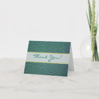 Tarjeta de agradecimiento de boda con fondo de got