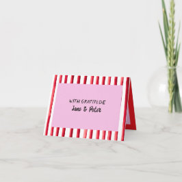 Tarjeta de agradecimiento de boda con foto diverti