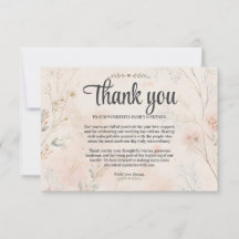 Tarjeta de agradecimiento de boda con foto Love in