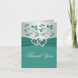 Tarjeta de agradecimiento de boda con fotografía f