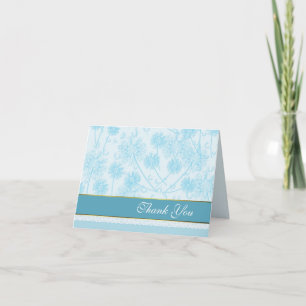 Tarjeta de agradecimiento de boda Dandelion Turque