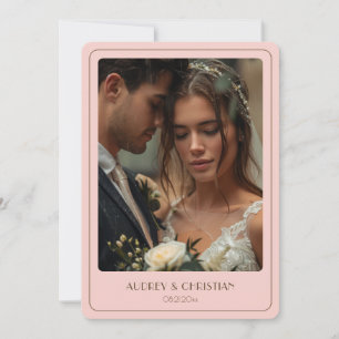 Tarjeta de agradecimiento de boda de amapola de ac