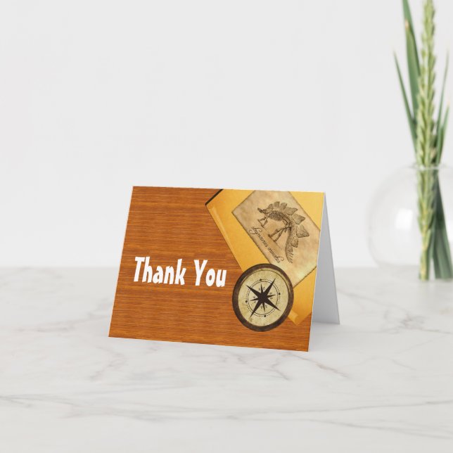 Tarjeta de agradecimiento de boda de aventura (Anverso)