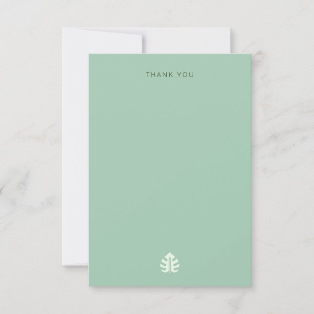 Tarjeta de agradecimiento de boda de destino (Anverso)