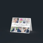 Tarjeta de agradecimiento de boda de escritura enc<br><div class="desc">Envíe su primera correspondencia como una nueva pareja casada con esta tarjeta chic y moderna que sus amigos y familiares seguramente adorarán. También disponible en otros colores. Diseño © berryberrysweet.com</div>