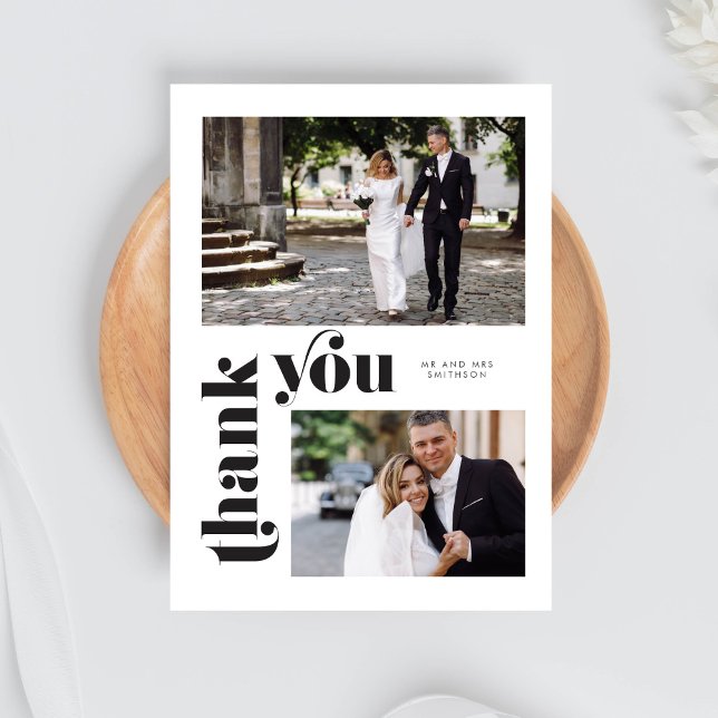 Tarjeta de agradecimiento de Boda de fotografía re (Subido por el creador)