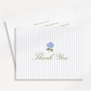 Tarjeta de agradecimiento de boda de Hortensia Ver
