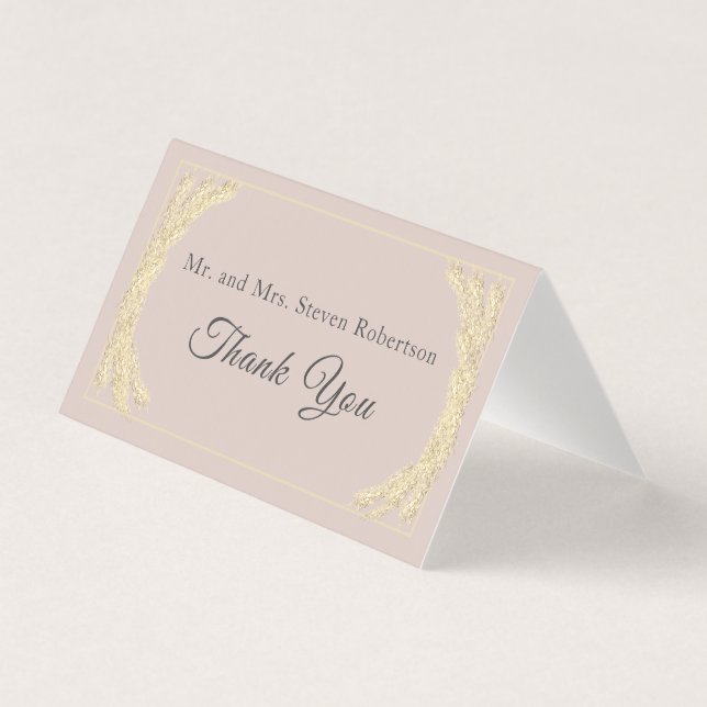 Tarjeta de agradecimiento de Boda de Invierno Cató (Anverso)