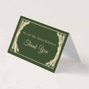 Tarjeta de agradecimiento de Boda de Invierno Cató