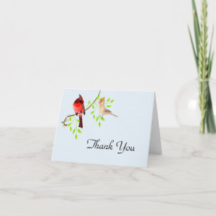 Tarjeta de agradecimiento de boda de simpáticos ca