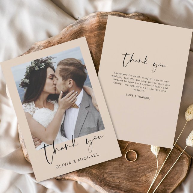 Tarjeta de agradecimiento de Boda de Terracotta Pr (Subido por el creador)