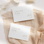 Tarjeta de agradecimiento de Boda de tipografía ul<br><div class="desc">Dígale a sus amigos y familia su más sincero agradecimiento con nuestra tarjeta de agradecimiento de nuestro boda de tipografía moderna y ultra minimalista. Personalizar el color de los elementos y el texto a lo largo de este diseño para que coincida perfectamente con el tema boda. Este diseño es perfecto...</div>