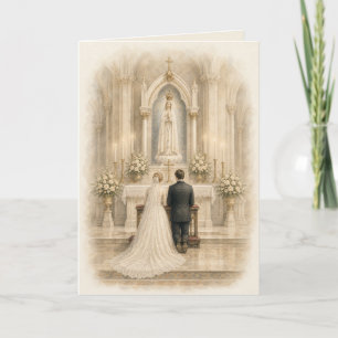 Tarjeta de agradecimiento de boda del Santuario Ca