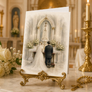 Tarjeta de agradecimiento de boda del Santuario Ca