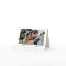 Tarjeta de agradecimiento de boda Dulce Simplicida