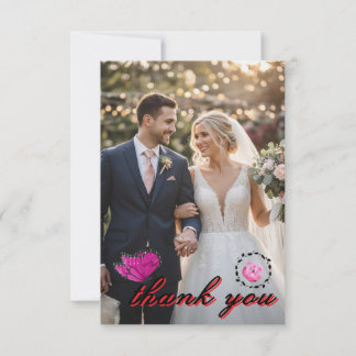 💍 Tarjeta de agradecimiento de boda elegante