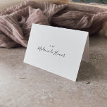 Tarjeta de Agradecimiento de Boda Española<br><div class="desc">Esta tarjeta de agradecimiento de boda española es perfecta para una boda moderna. El diseño,  sencillo y elegante,  presenta una tipografía clásica y linda en blanco y negro.</div>