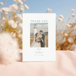 Tarjeta de agradecimiento de Boda fotográfico míni