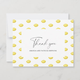 Tarjeta de agradecimiento de boda - Limón Cítrico