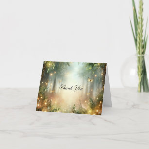 Tarjeta de agradecimiento de boda Mágica Pradera d