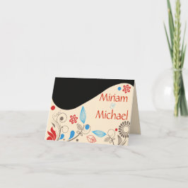 Tarjeta de agradecimiento de boda MANO HAMSA