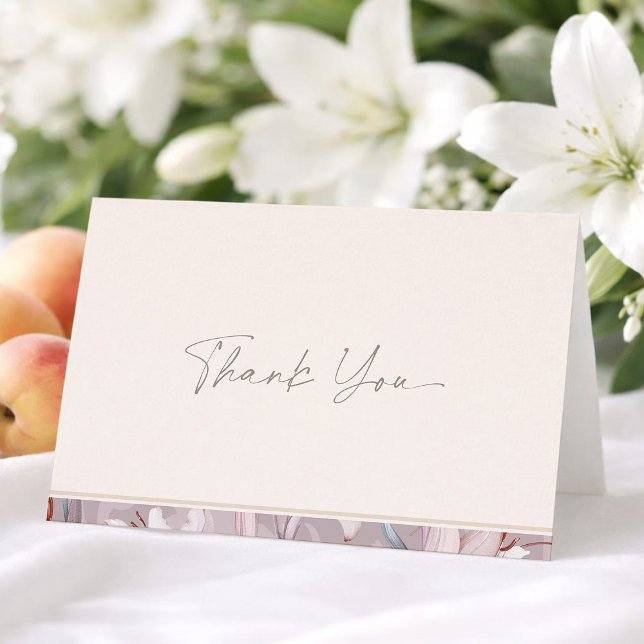 Tarjeta de agradecimiento de boda minimalista (Subido por el creador)
