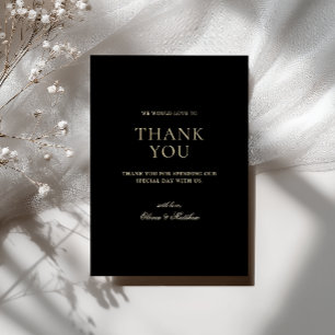 Tarjeta de agradecimiento de boda minimalista form