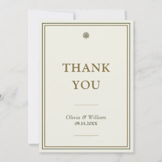Tarjeta de agradecimiento de boda Palma Marfil y D