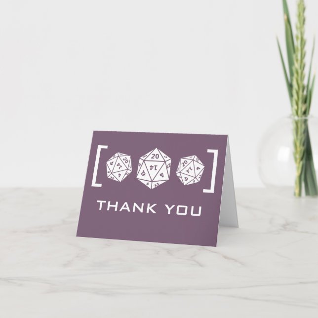 Tarjeta de agradecimiento de boda para jugadores c (Anverso)