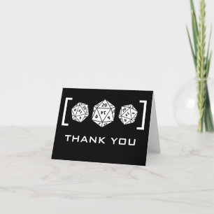 Tarjeta de agradecimiento de boda para jugadores c