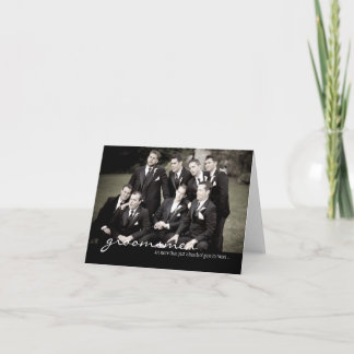Tarjeta de agradecimiento de boda para los padrino
