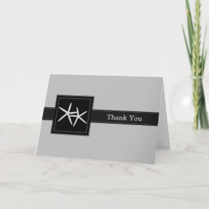 Tarjeta de agradecimiento de boda para padrinos
