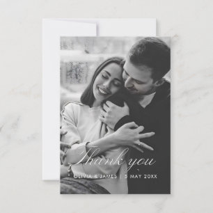 Tarjeta de agradecimiento de boda personalizable i