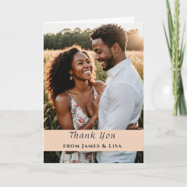 Tarjeta de agradecimiento de boda personalizada – 