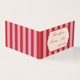 Tarjeta de agradecimiento de boda personalizada co