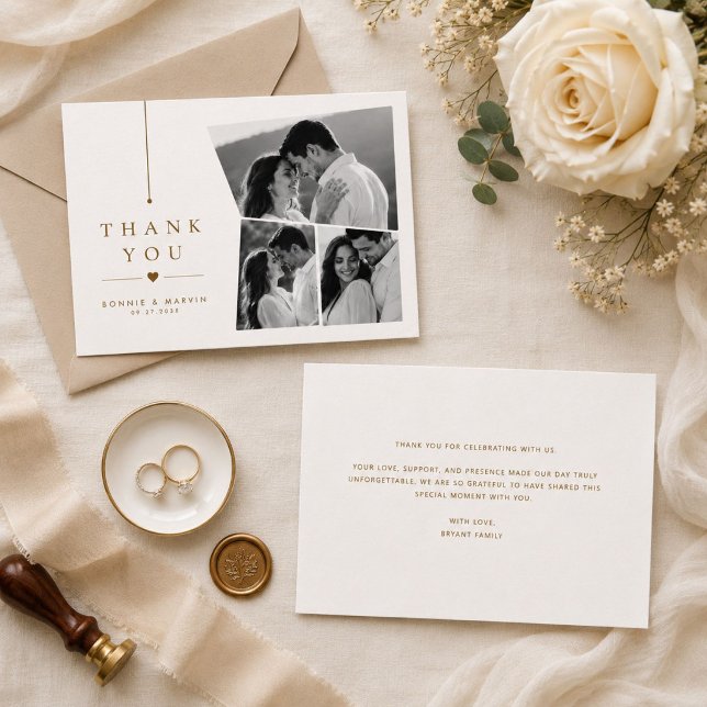Tarjeta de agradecimiento de boda personalizada co (Subido por el creador)