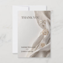 Tarjeta de agradecimiento de boda personalizada mi